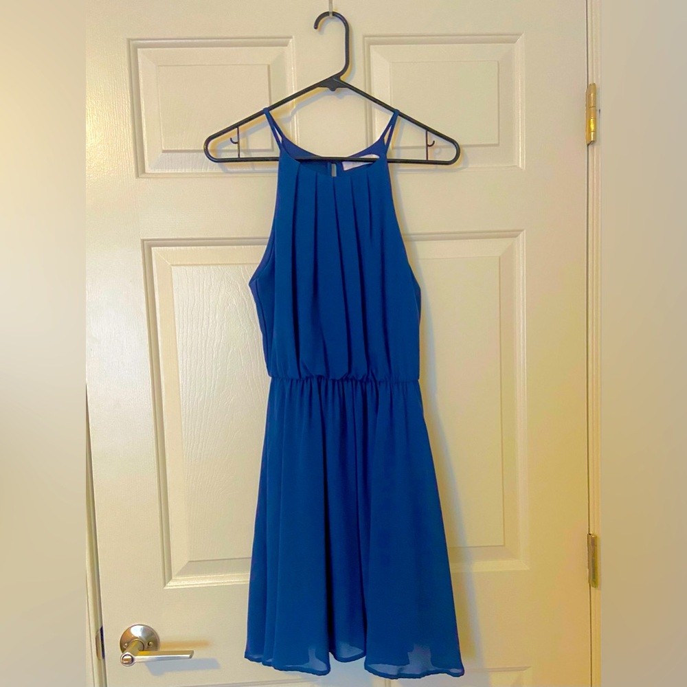 Navy Blue Twirly Dress